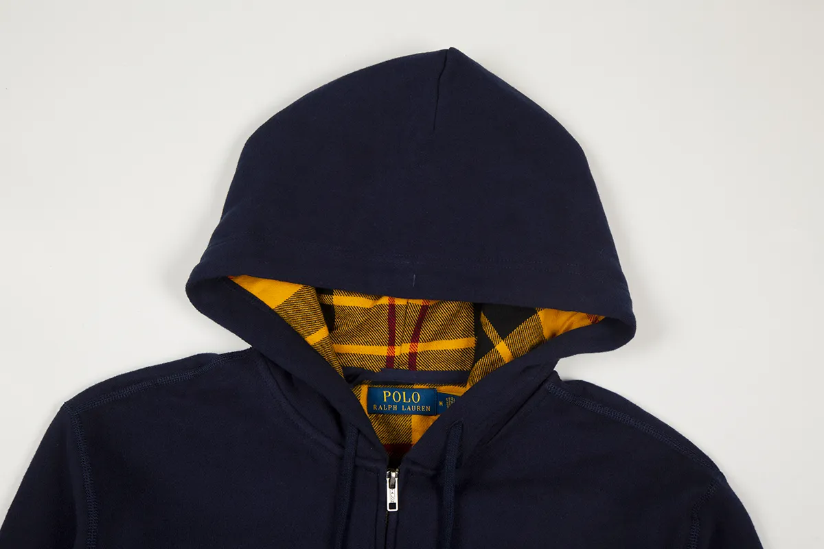 P270 White background picture [Popular item] Style number: 25104# Color: Navy blue/hemp gray/white Size: S to XL - Ralph Lauren/Ralph Lauren 2025AW Autumn and Winter bear series stacked topstitch design plaid lining hooded cardigan zipper sweatshirt - original workmanship consistent professional four-needle six-thread topstitch design✅ - face 370g double-sided cotton heavyweight fabric Contrast color yarn-dyed plaid inside ✅| - Highly restored customized brand zipper 0.8 pure cotton high-density hook and loop bonnet ✅ - RL limited design style Colorful bear logo precision embroidery Bright color contrasting plaid hood inside The upper body is colorful and distinguishes the classic style. Both men and women can easily control it. Simple and clean, versatile and can go wrong. Exposed topstitch 0.8 cm retro primary color hook and loop drawstring. Every detail is perfect.